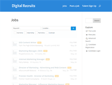 Tablet Screenshot of digitalrecruits.com